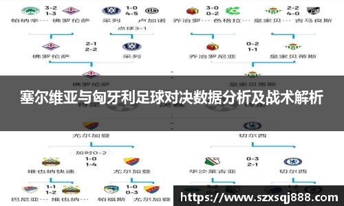 塞尔维亚与匈牙利足球对决数据分析及战术解析